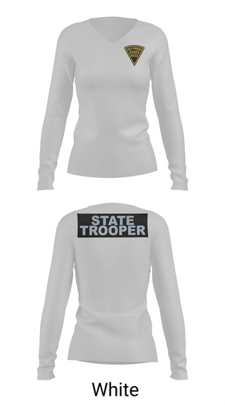Womens Long Sleeve Vneck Shirt, Ripley Detachment, Police, Teamtime, Team time, sublimation, custom sports apparel, team uniforms, spirit wear, spiritwear, sports uniforms, custom shirts, team store, custom team store, fundraiser sports, apparel fundraiser
