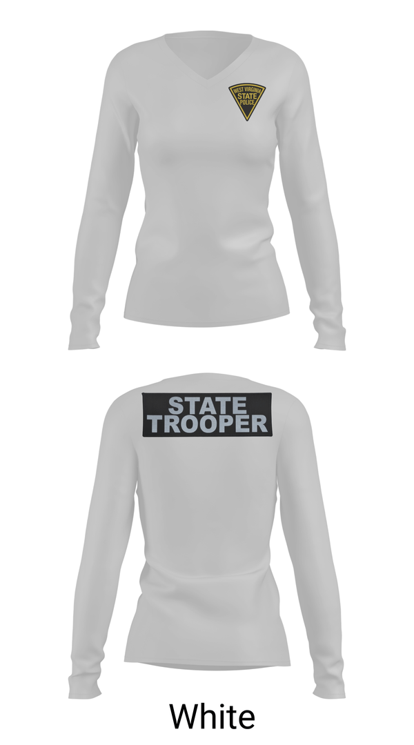 Womens Long Sleeve Vneck Shirt, Ripley Detachment, Police, Teamtime, Team time, sublimation, custom sports apparel, team uniforms, spirit wear, spiritwear, sports uniforms, custom shirts, team store, custom team store, fundraiser sports, apparel fundraiser