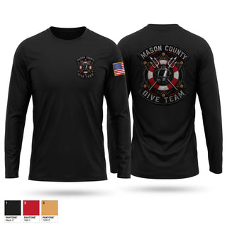 Long Sleeve Performance Shirt, Mason County Sheriffs Office Dive Team, Police, Teamtime, Team time, sublimation, custom sports apparel, team uniforms, spirit wear, spiritwear, sports uniforms, custom shirts, team store, custom team store, fundraiser sports, apparel fundraiser