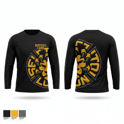 Sentient lions Long Sleeve Performance Shirt 1
