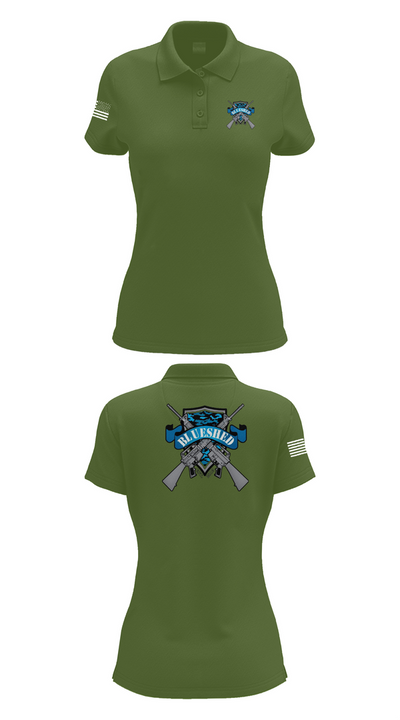 Blueshed Gun Shop 36061412 Women's Short Sleeve Performance Polo  - 55