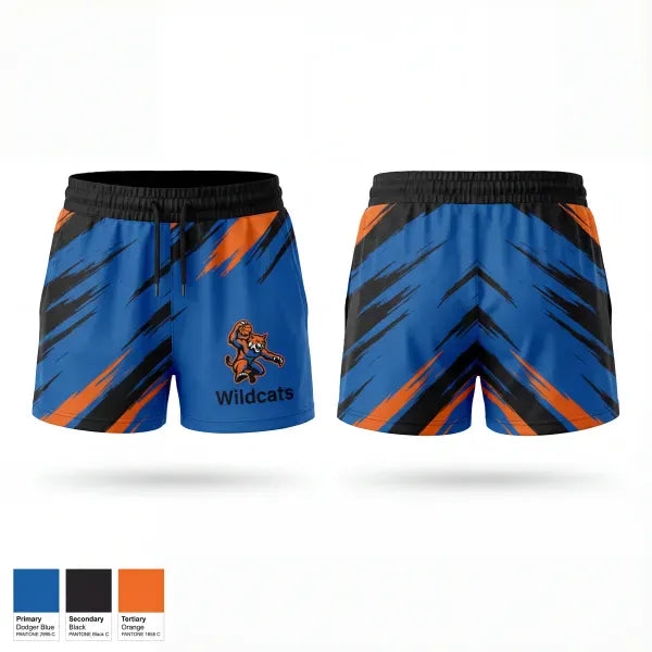 Womens Shorts, Wildcats, Men's Basketball, Teamtime, Team time, sublimation, custom sports apparel, team uniforms, spirit wear, spiritwear, sports uniforms, custom shirts, team store, custom team store, fundraiser sports, apparel fundraiser