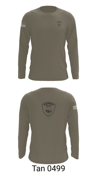 Long Sleeve Performance Shirt, Piedmont Police, Police, Teamtime, Team time, sublimation, custom sports apparel, team uniforms, spirit wear, spiritwear, sports uniforms, custom shirts, team store, custom team store, fundraiser sports, apparel fundraiser