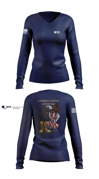 Womens Long Sleeve Vneck Shirt, Mtc, , Teamtime, Team time, sublimation, custom sports apparel, team uniforms, spirit wear, spiritwear, sports uniforms, custom shirts, team store, custom team store, fundraiser sports, apparel fundraiser