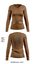 351st EUD 76149457 Women's Long Sleeve V-neck Shirt - 2