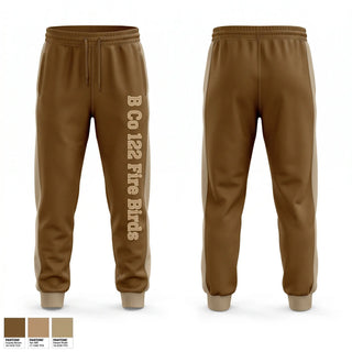 Sweatpants, B Co 122 Fire Birds, Army, Teamtime, Team time, sublimation, custom sports apparel, team uniforms, spirit wear, spiritwear, sports uniforms, custom shirts, team store, custom team store, fundraiser sports, apparel fundraiser