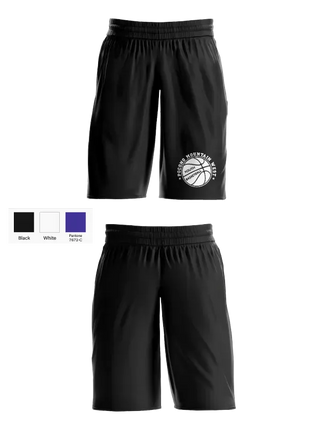 Womens Basketball Shorts, Pocono Mountain West Youth Basketball Association, Men's Basketball, Teamtime, Team time, sublimation, custom sports apparel, team uniforms, spirit wear, spiritwear, sports uniforms, custom shirts, team store, custom team store, fundraiser sports, apparel fundraiser