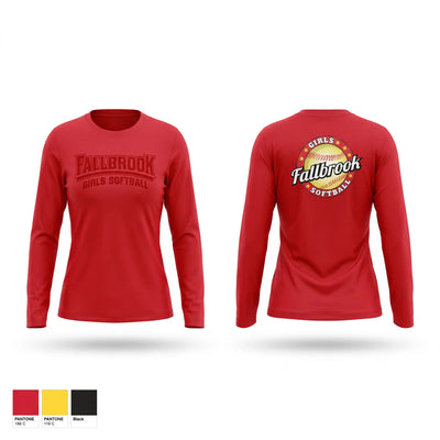 Fallbrook girls softball Long Sleeve Performance Shirt - 2