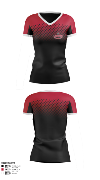 Womens Short Sleeve Vneck Shirt, Lancaster Cheerleading, Cheer, Teamtime, Team time, sublimation, custom sports apparel, team uniforms, spirit wear, spiritwear, sports uniforms, custom shirts, team store, custom team store, fundraiser sports, apparel fundraiser
