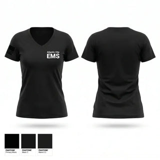 Womens Short Sleeve Vneck Shirt, Atlantic City EMS, EMS/EMT, Teamtime, Team time, sublimation, custom sports apparel, team uniforms, spirit wear, spiritwear, sports uniforms, custom shirts, team store, custom team store, fundraiser sports, apparel fundraiser