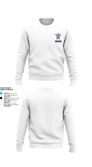 Crew Neck Sweatshirt, Ohana Volleyball, Women's Volleyball, Teamtime, Team time, sublimation, custom sports apparel, team uniforms, spirit wear, spiritwear, sports uniforms, custom shirts, team store, custom team store, fundraiser sports, apparel fundraiser