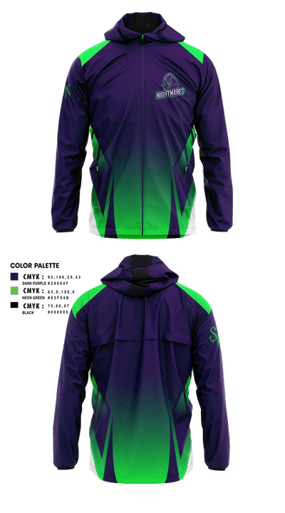 Santa Nella Nightmares 11102298 Windbreaker - 2