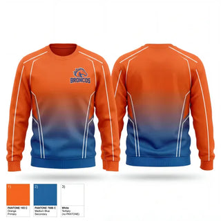 Crew Neck Sweatshirt, GVYF Broncos, , Teamtime, Team time, sublimation, custom sports apparel, team uniforms, spirit wear, spiritwear, sports uniforms, custom shirts, team store, custom team store, fundraiser sports, apparel fundraiser