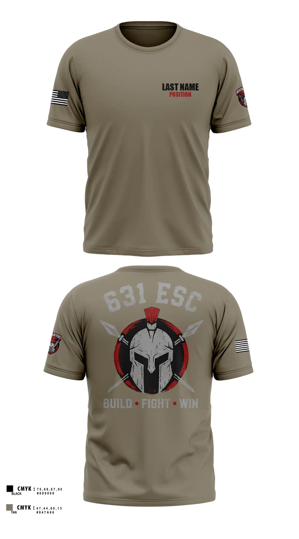 Short Sleeve Performance Shirt, 631st ESC, Army, Teamtime, Team time, sublimation, custom sports apparel, team uniforms, spirit wear, spiritwear, sports uniforms, custom shirts, team store, custom team store, fundraiser sports, apparel fundraiser