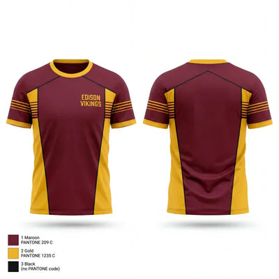 Edison Vikings 2506250 Short Sleeve Performance Shirt - 1