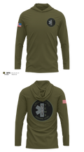 Bibb County Tactical EMS Long Sleeve Performance Shirt with hood - 6
