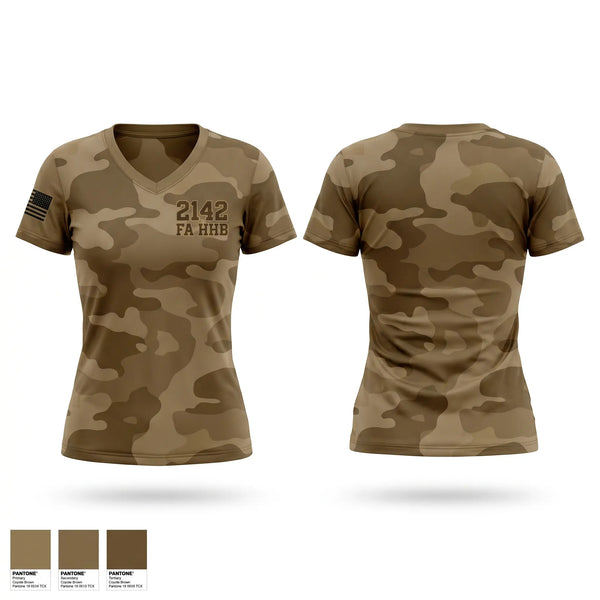 Womens Short Sleeve Vneck Shirt, 2/142 FA HHB, Army, Teamtime, Team time, sublimation, custom sports apparel, team uniforms, spirit wear, spiritwear, sports uniforms, custom shirts, team store, custom team store, fundraiser sports, apparel fundraiser