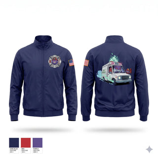 Windbreaker, Chicago Fire Department, Fire Department, Teamtime, Team time, sublimation, custom sports apparel, team uniforms, spirit wear, spiritwear, sports uniforms, custom shirts, team store, custom team store, fundraiser sports, apparel fundraiser