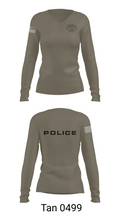 Pasadena Police K9 Unit 40154212 Women's Long Sleeve V-neck Shirt - 11