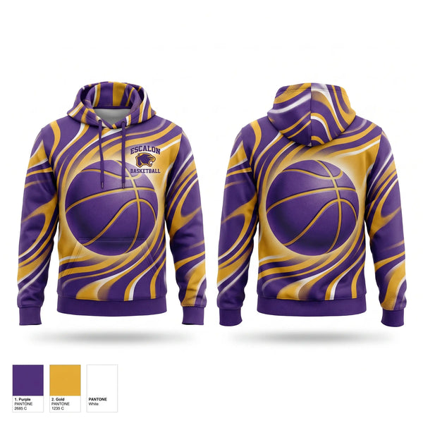 Hoodie, Escalon Cougars, Men's Basketball, Teamtime, Team time, sublimation, custom sports apparel, team uniforms, spirit wear, spiritwear, sports uniforms, custom shirts, team store, custom team store, fundraiser sports, apparel fundraiser