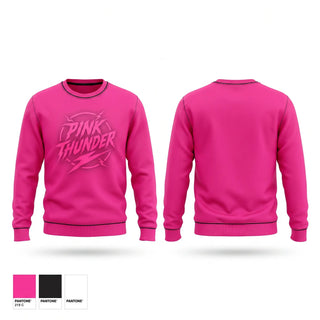 Crew Neck Sweatshirt, Pink Thunder, Softball, Teamtime, Team time, sublimation, custom sports apparel, team uniforms, spirit wear, spiritwear, sports uniforms, custom shirts, team store, custom team store, fundraiser sports, apparel fundraiser