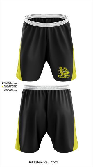Athletic Shorts With Pockets, Richards High School Cheer, Cheer, Teamtime, Team time, sublimation, custom sports apparel, team uniforms, spirit wear, spiritwear, sports uniforms, custom shirts, team store, custom team store, fundraiser sports, apparel fundraiser