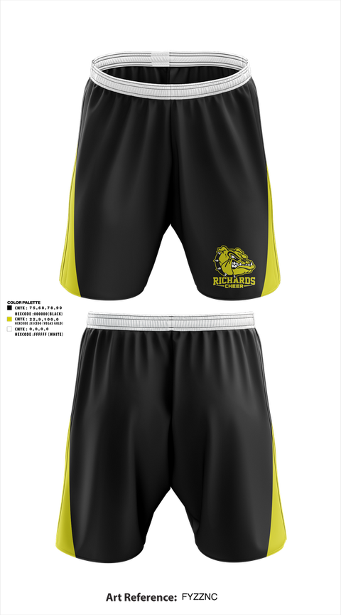 Athletic Shorts With Pockets, Richards High School Cheer, Cheer, Teamtime, Team time, sublimation, custom sports apparel, team uniforms, spirit wear, spiritwear, sports uniforms, custom shirts, team store, custom team store, fundraiser sports, apparel fundraiser