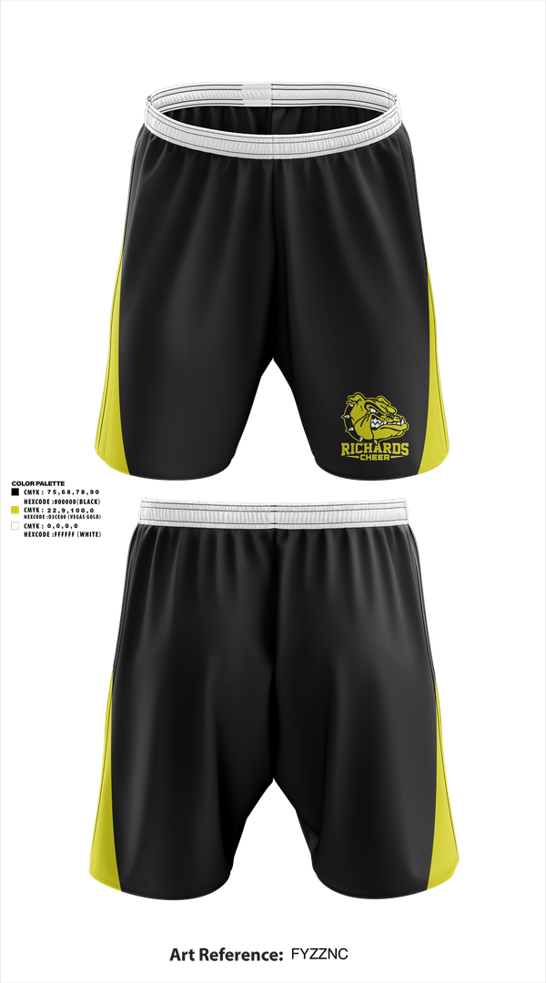 Athletic Shorts With Pockets, Richards High School Cheer, Cheer, Teamtime, Team time, sublimation, custom sports apparel, team uniforms, spirit wear, spiritwear, sports uniforms, custom shirts, team store, custom team store, fundraiser sports, apparel fundraiser