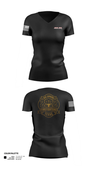 Womens Short Sleeve Vneck Shirt, Local 2922, Fire Department, Teamtime, Team time, sublimation, custom sports apparel, team uniforms, spirit wear, spiritwear, sports uniforms, custom shirts, team store, custom team store, fundraiser sports, apparel fundraiser