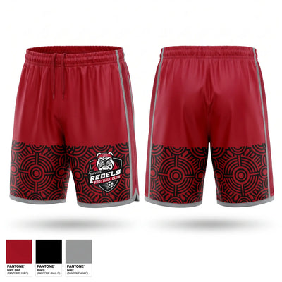 Rebels F. C. Mens Soccer Shorts - 1