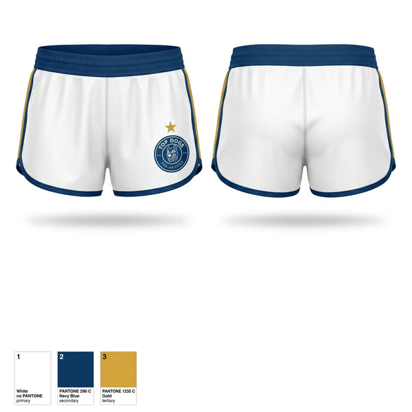 Womens Shorts, Top Dogs, Men's Soccer, Teamtime, Team time, sublimation, custom sports apparel, team uniforms, spirit wear, spiritwear, sports uniforms, custom shirts, team store, custom team store, fundraiser sports, apparel fundraiser