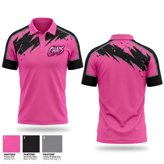 Short Sleeve Performance Polo, Chaos, Softball, Teamtime, Team time, sublimation, custom sports apparel, team uniforms, spirit wear, spiritwear, sports uniforms, custom shirts, team store, custom team store, fundraiser sports, apparel fundraiser