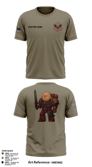 Old School Cotton Feel Shirt, CCo, 1-508PIR (OG), Army, Teamtime, Team time, sublimation, custom sports apparel, team uniforms, spirit wear, spiritwear, sports uniforms, custom shirts, team store, custom team store, fundraiser sports, apparel fundraiser