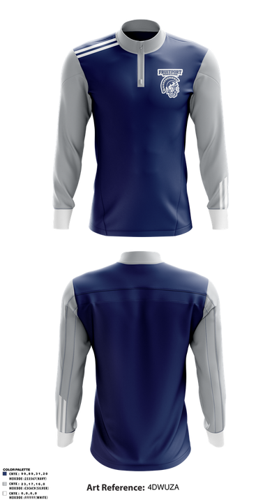 Fruitport Middle School Wrestling Quarter Zip Jacket - 1