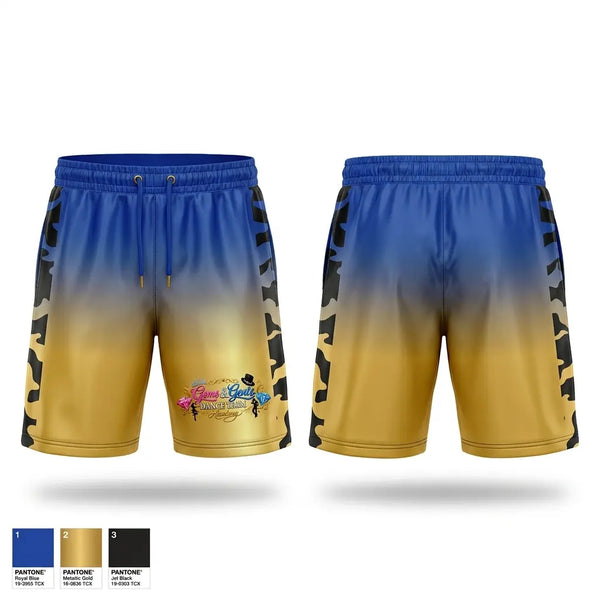 Athletic Shorts With Pockets, Gems and gents, Cheer, Teamtime, Team time, sublimation, custom sports apparel, team uniforms, spirit wear, spiritwear, sports uniforms, custom shirts, team store, custom team store, fundraiser sports, apparel fundraiser
