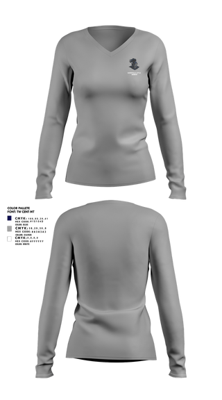 Womens Long Sleeve Vneck Shirt, Cherryville Little Ironmen, , Teamtime, Team time, sublimation, custom sports apparel, team uniforms, spirit wear, spiritwear, sports uniforms, custom shirts, team store, custom team store, fundraiser sports, apparel fundraiser