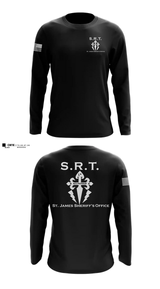 Long Sleeve Performance Shirt, St. James Parish Sheriff's Office SRT, Police, Teamtime, Team time, sublimation, custom sports apparel, team uniforms, spirit wear, spiritwear, sports uniforms, custom shirts, team store, custom team store, fundraiser sports, apparel fundraiser
