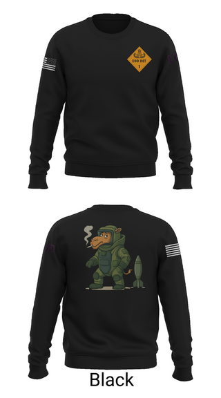 Crew Neck Sweatshirt, 1st EOD DET, , Teamtime, Team time, sublimation, custom sports apparel, team uniforms, spirit wear, spiritwear, sports uniforms, custom shirts, team store, custom team store, fundraiser sports, apparel fundraiser