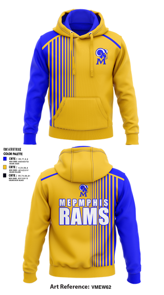 Hoodie, Memphis Rams, , Teamtime, Team time, sublimation, custom sports apparel, team uniforms, spirit wear, spiritwear, sports uniforms, custom shirts, team store, custom team store, fundraiser sports, apparel fundraiser