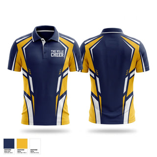 Short Sleeve Performance Polo, The Ville Cheer, Cheer, Teamtime, Team time, sublimation, custom sports apparel, team uniforms, spirit wear, spiritwear, sports uniforms, custom shirts, team store, custom team store, fundraiser sports, apparel fundraiser