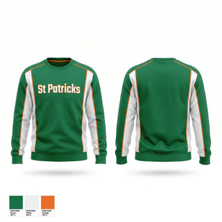 Crew Neck Sweatshirt, St. Patrick’s, Men's Basketball, Teamtime, Team time, sublimation, custom sports apparel, team uniforms, spirit wear, spiritwear, sports uniforms, custom shirts, team store, custom team store, fundraiser sports, apparel fundraiser