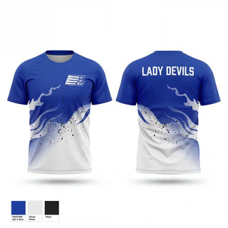 Old School Cotton Feel Shirt, Lisbon Blue Devils, Women's Basketball, Teamtime, Team time, sublimation, custom sports apparel, team uniforms, spirit wear, spiritwear, sports uniforms, custom shirts, team store, custom team store, fundraiser sports, apparel fundraiser