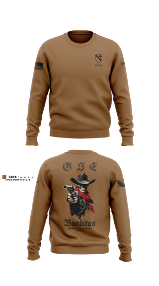 Crew Neck Sweatshirt, BCO GSE, Army, Teamtime, Team time, sublimation, custom sports apparel, team uniforms, spirit wear, spiritwear, sports uniforms, custom shirts, team store, custom team store, fundraiser sports, apparel fundraiser