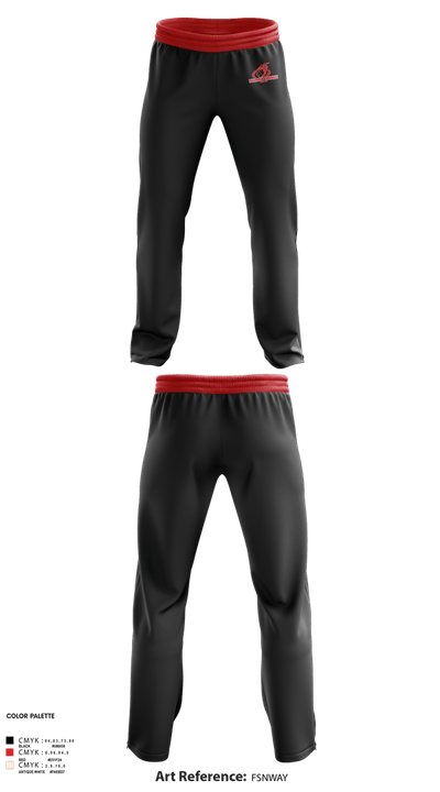 Turner Middle School 627017 Sweatpants - 1