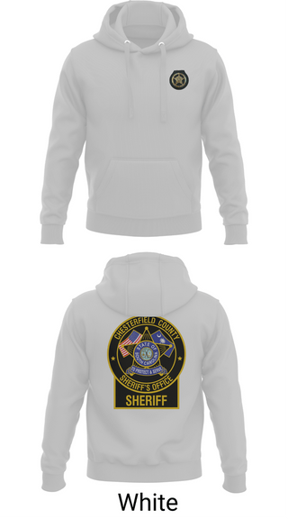 Hoodie, Chesterfield County Sheriff’s Office, Police, Teamtime, Team time, sublimation, custom sports apparel, team uniforms, spirit wear, spiritwear, sports uniforms, custom shirts, team store, custom team store, fundraiser sports, apparel fundraiser
