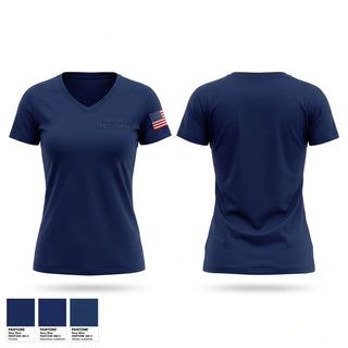 Womens Short Sleeve Vneck Shirt, Bushkill Fire Company, Fire Department, Teamtime, Team time, sublimation, custom sports apparel, team uniforms, spirit wear, spiritwear, sports uniforms, custom shirts, team store, custom team store, fundraiser sports, apparel fundraiser