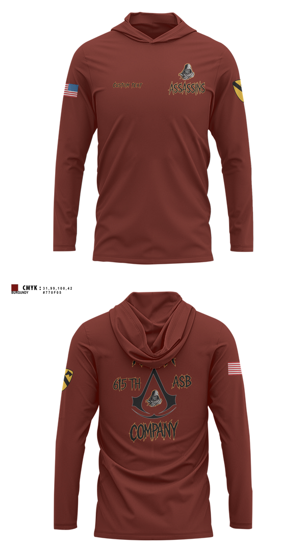Long Sleeve Performance Shirt with hood, , Army, Teamtime, Team time, sublimation, custom sports apparel, team uniforms, spirit wear, spiritwear, sports uniforms, custom shirts, team store, custom team store, fundraiser sports, apparel fundraiser