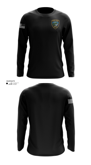 Long Sleeve Performance Shirt, North Bend PD, Police, Teamtime, Team time, sublimation, custom sports apparel, team uniforms, spirit wear, spiritwear, sports uniforms, custom shirts, team store, custom team store, fundraiser sports, apparel fundraiser