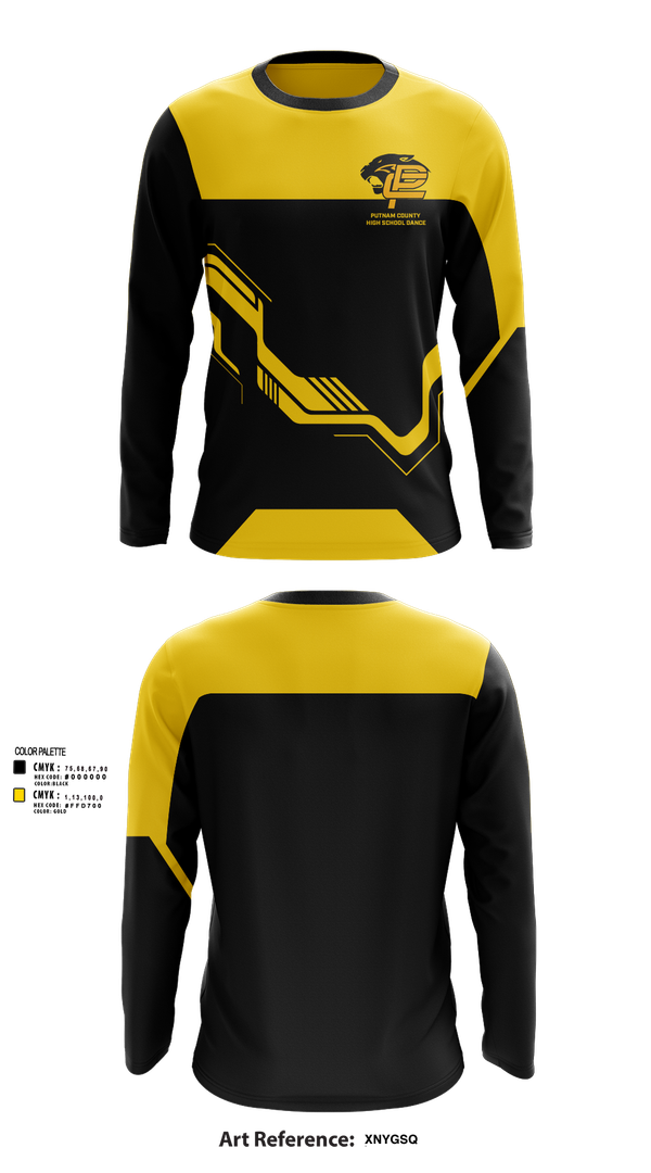 Long Sleeve Performance Shirt, Putnam County High School Dance, Spirit Store, Teamtime, Team time, sublimation, custom sports apparel, team uniforms, spirit wear, spiritwear, sports uniforms, custom shirts, team store, custom team store, fundraiser sports, apparel fundraiser