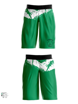 Womens Basketball Shorts, Shamrocks, Women's Basketball, Teamtime, Team time, sublimation, custom sports apparel, team uniforms, spirit wear, spiritwear, sports uniforms, custom shirts, team store, custom team store, fundraiser sports, apparel fundraiser